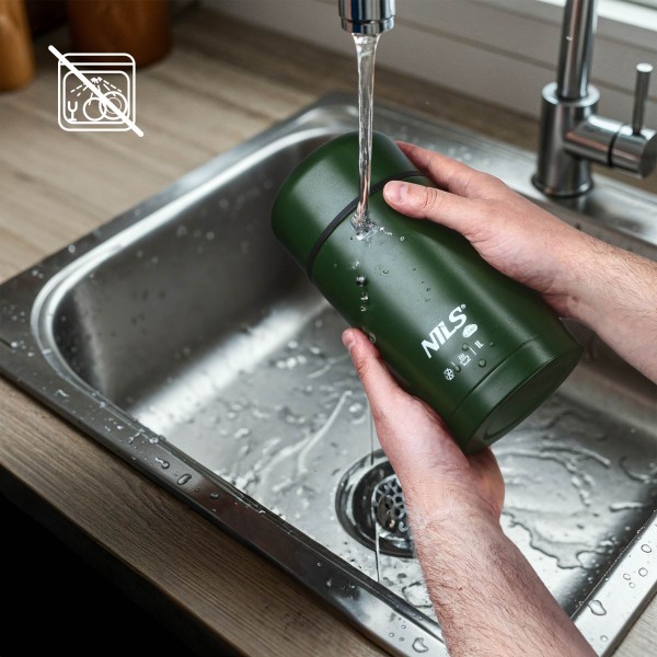 Термос для їжі Nils NC3802, 1000 мл, нержавіюча сталь, зелений