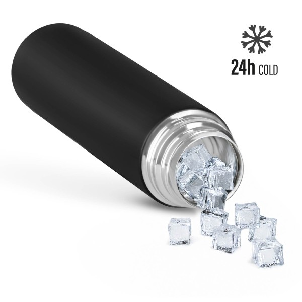 Дорожній термос Nils NC3804, 1000 мл, нержавіюча сталь, чорний