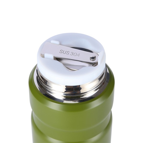 Термос для їжі та напоїв Nils NCT02, 750 мл, нержавіюча сталь, зелений