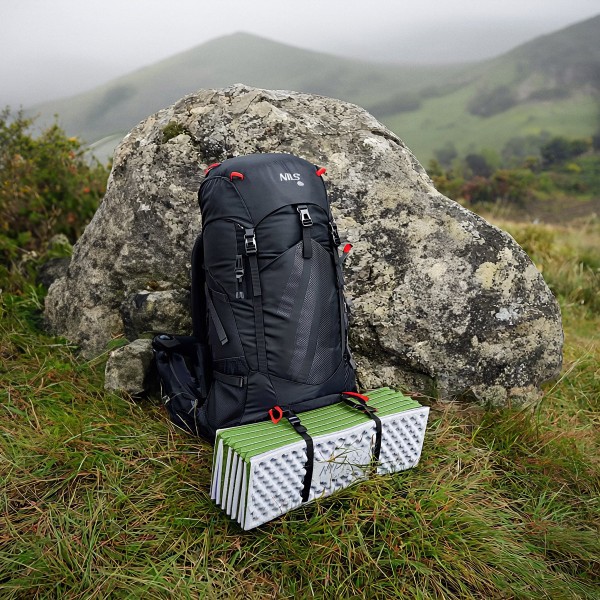 Килимок кемпінговий Nils Camp NC17103, алюмінієва поверхня, 195см, зелений