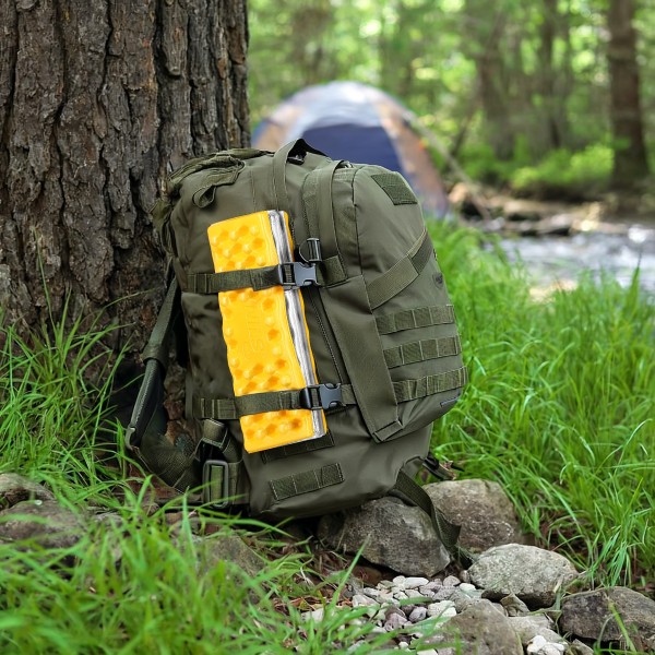 Килимок кемпінговий для сидіння Nils Camp NC17105, алюміній, 40 см, жовтий