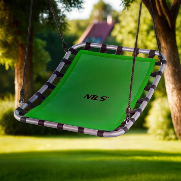 Гойдалка гніздо лелеки Nils Camp NB5045, 102х76см, зелена