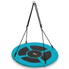 Гойдалка гніздо лелеки Nils Camp NB5031, кругла, 100см, бірюзова