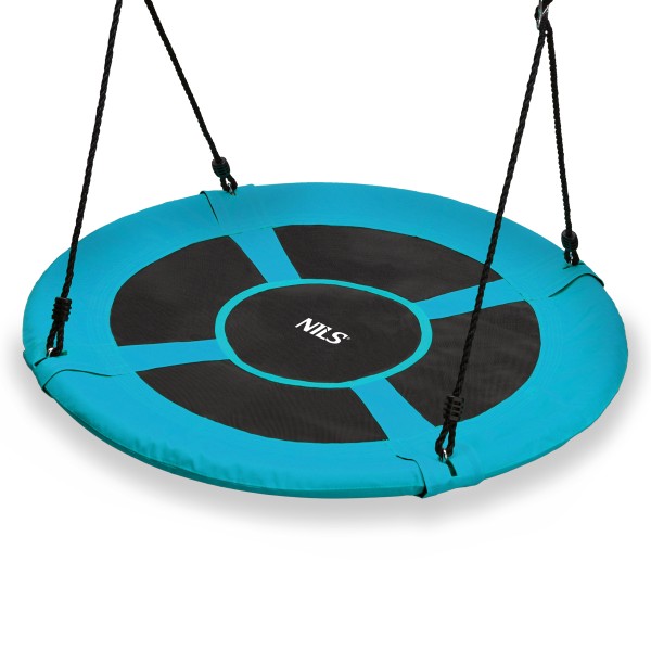 Гойдалка гніздо лелеки Nils Camp NB5031, кругла, 100см, бірюзова