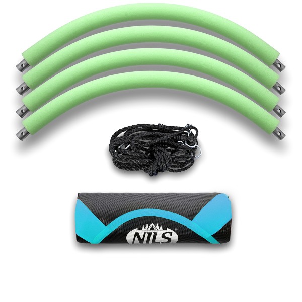 Гойдалка гніздо лелеки Nils Camp NB5031, кругла, 100см, бірюзова