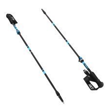 Трекінгові палиці Nils TK8604, складані, алюміній, чорно-сині