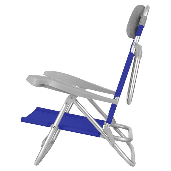 Кемпінгове крісло-шезлонг Nils NC3502, складане, 2-в-1, синє