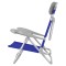 Кемпінгове крісло-шезлонг Nils NC3502, складане, 2-в-1, синє