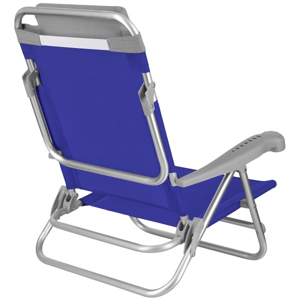 Кемпінгове крісло-шезлонг Nils NC3502, складане, 2-в-1, синє