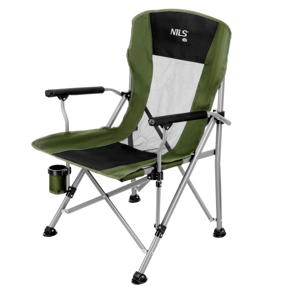 Кемпінгове крісло Nils Camp NC3701, складане, зелене