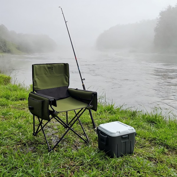 Рибальське крісло Nils Camp NC3703, складане, зелене