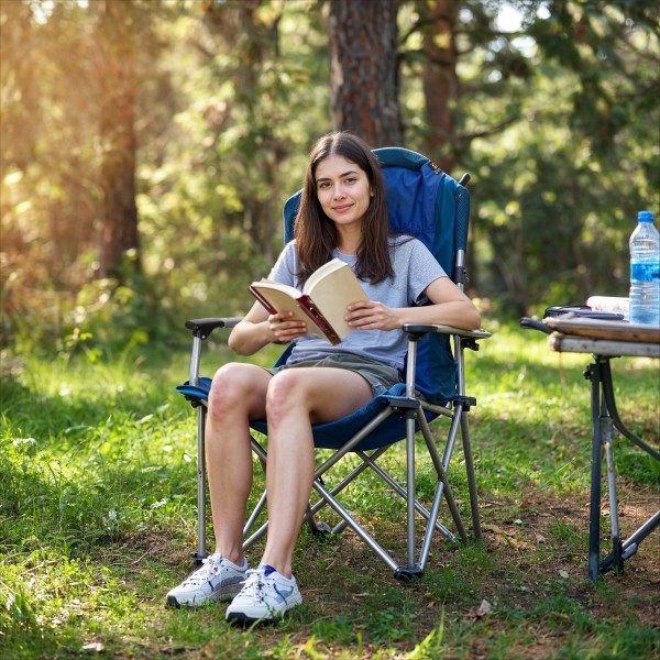 Крісло кемпінгове Nils Camp NC3705, складане, синє