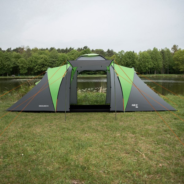 Кемпінговий намет на 4 особи Nils Camp NC6431 Highland IV, зелений