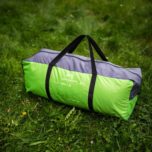 Кемпінговий намет на 4 особи Nils Camp NC6431 Highland IV, зелений