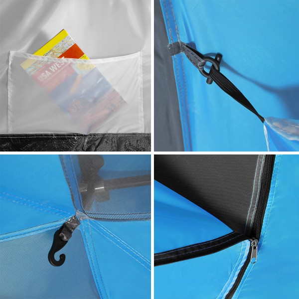 Кемпінговий намет на 4 особи Nils Camp NC6431 Highland IV, синій