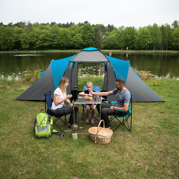 Кемпінговий намет на 4 особи Nils Camp NC6431 Highland IV, синій