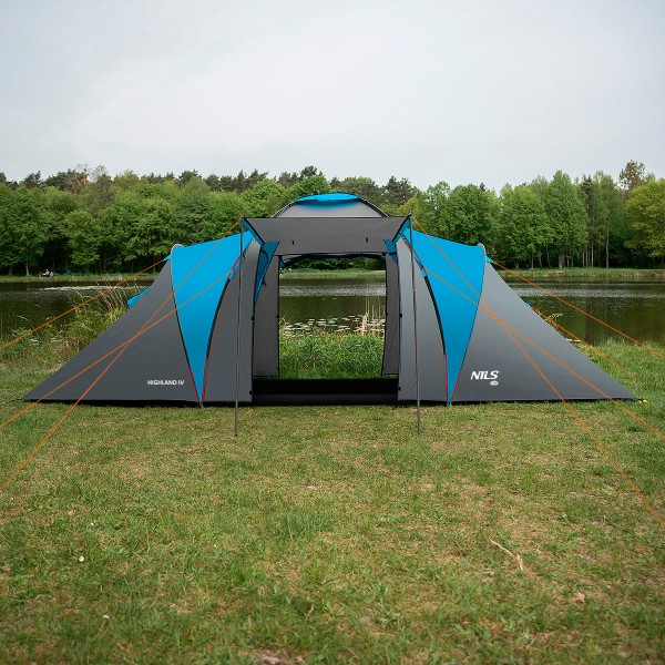 Кемпінговий намет на 4 особи Nils Camp NC6431 Highland IV, синій