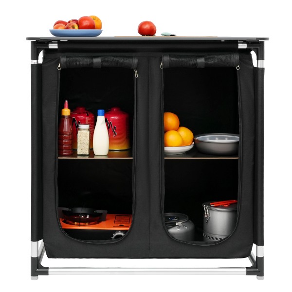 Кемпінгова шафа зі столом Nils Camp NC3032 з 2 полицями, складана