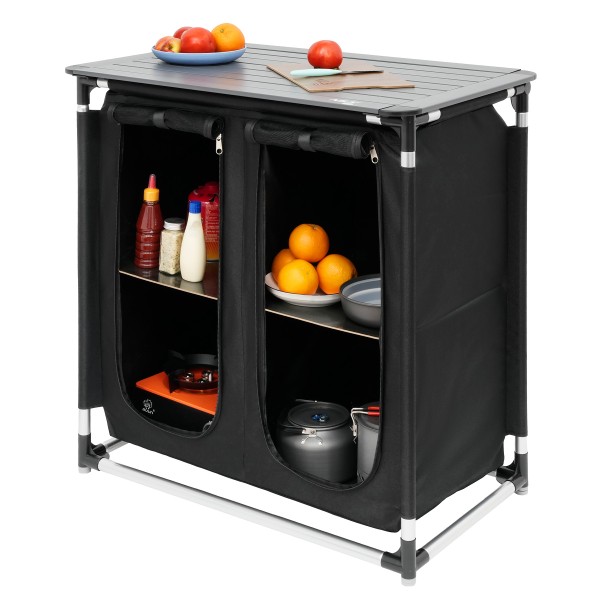 Кемпінгова шафа зі столом Nils Camp NC3032 з 2 полицями, складана