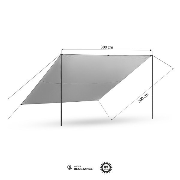 Тент кемпінговий Nils Camp NC17107 300x300 см, зелений