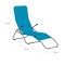 Шезлонг Nils Camp NC3017, блакитний