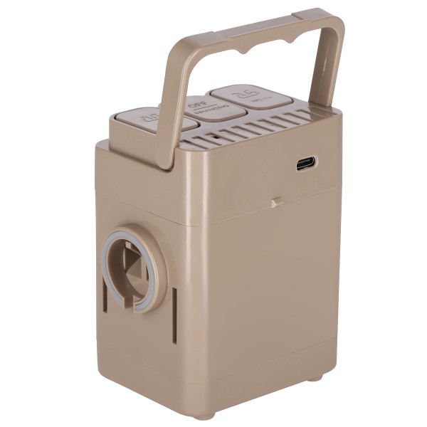 Надувний матрац двоспальний NILS CAMP NC2808, з насосом, бежевий