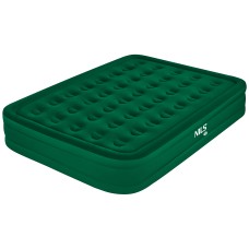 Надувний матрац двоспальний NILS CAMP NC2808, з насосом, зелений