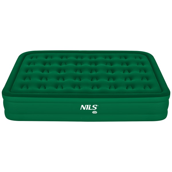 Надувний матрац двоспальний NILS CAMP NC2808, з насосом, зелений