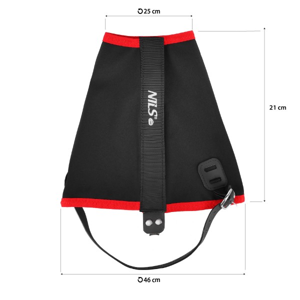 Туристичні бігові гетри-гамаші Nils Camp NC17113, чорно-червоні