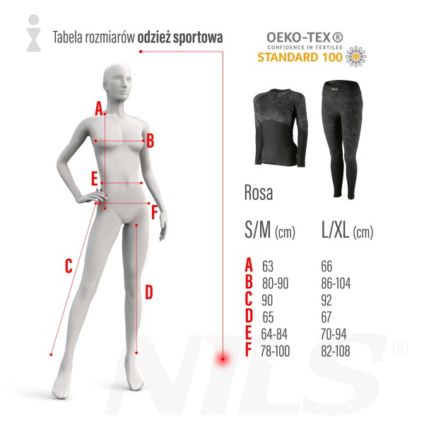 Термоактивні жіночі штани Nils Rosa L/XL, чорні