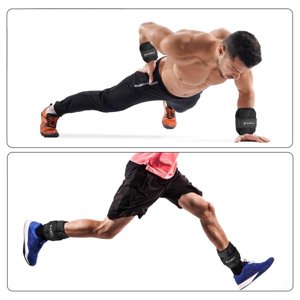 Регульовані обважнювачі для рук та ніг HMS ONK01, 2x0,5 кг