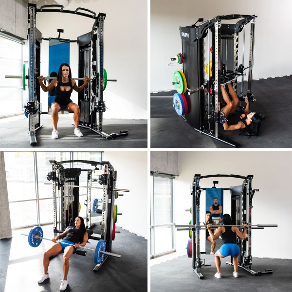 Напівпрофесійна силова фітнес-станція з тренажером Сміта HMS Cyklop 10