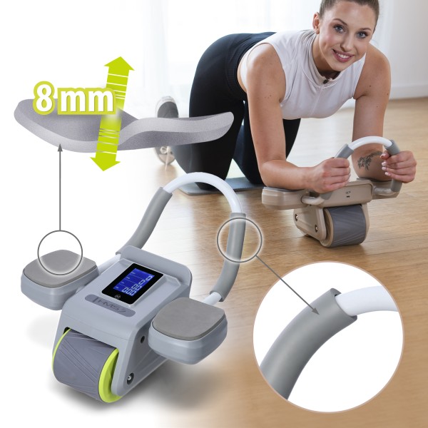 Тренажер-колесо для пресу автоматичний HMS KA08, сірий