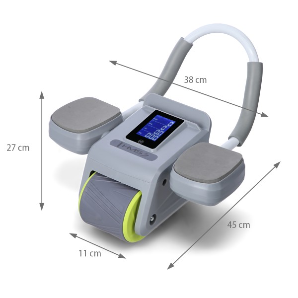 Тренажер-колесо для пресу автоматичний HMS KA08, сірий