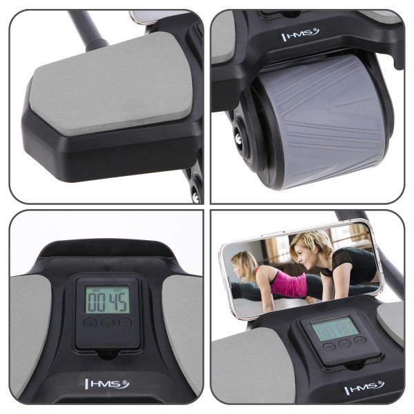 Тренажер-колесо для пресу автоматичний HMS KA10, чорний