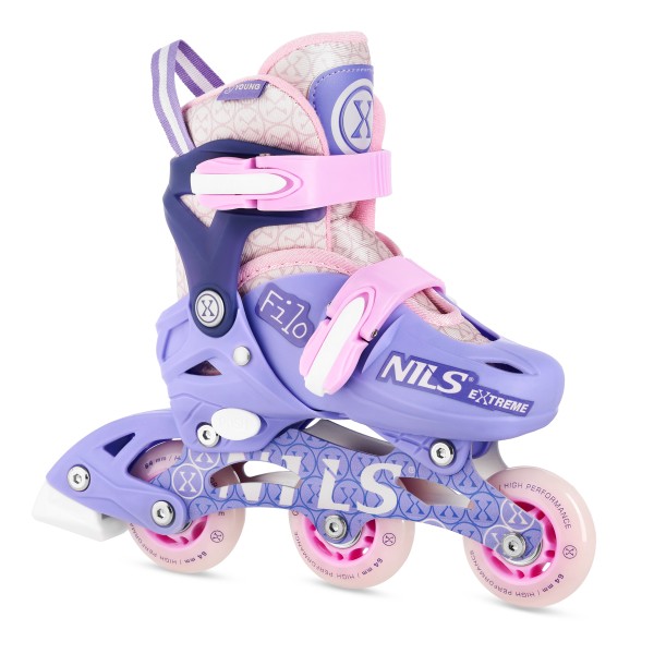 Роликові ковзани Filo NA13102 Nils Extreme XS (26-29), фіолетові