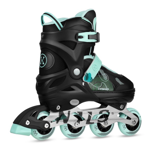 Роликові ковзани Nils Cosmo NA13808 M (34–37), чорно-м'ятні