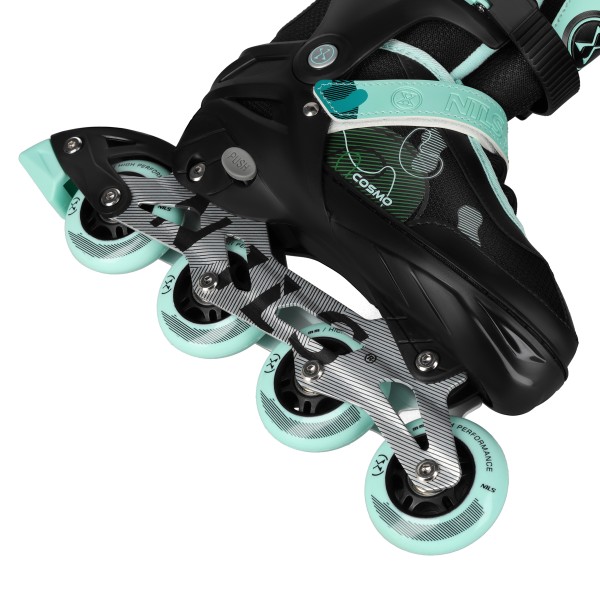 Роликові ковзани Nils Cosmo NA13808 M (34–37), чорно-м'ятні