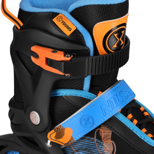 Роликові ковзани Nils Cosmo NA13808 L (38–41), чорно-бакитні