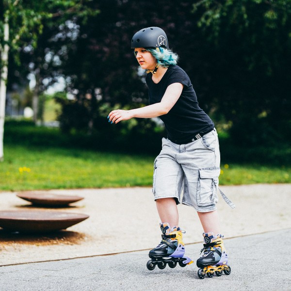 Роликові ковзани Nils NA13810 Twist S (31–34), чорно-жовті