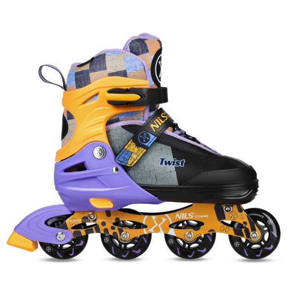 Роликові ковзани Nils NA13810 Twist M (35–38), чорно-жовті