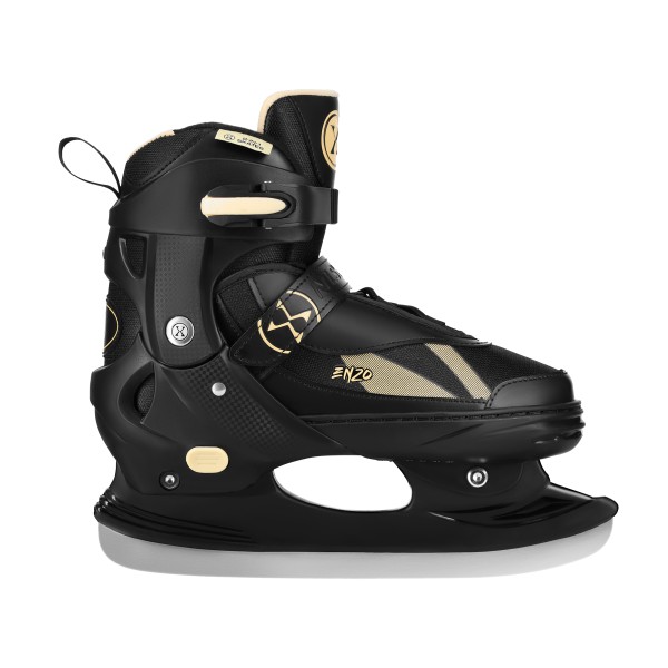 Роликові ковзани Nils NH382 Enzo 2-в-1 з хокейним лезом, L (40–43), чорно-бежеві