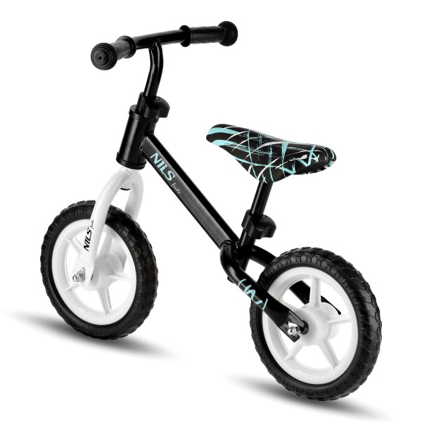 Біговел RB134 Nils Fun, 10-дюймові колеса, чорний