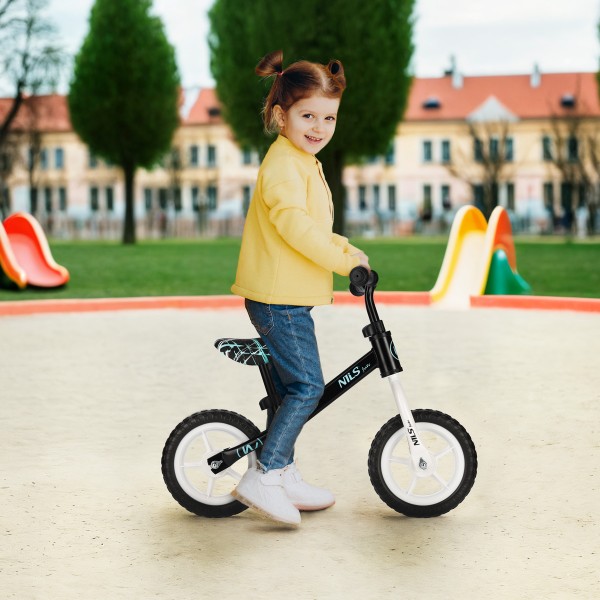 Біговел RB134 Nils Fun, 10-дюймові колеса, чорний