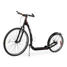 Самокат WHS261 Nils Extreme 26/20 дюймів, з надувними колесами, чорний