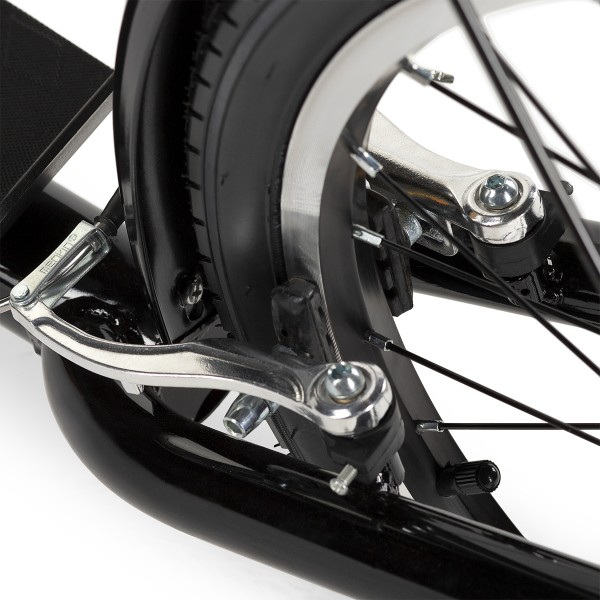 Самокат WHS261 Nils Extreme 26/20 дюймів, з надувними колесами, чорний