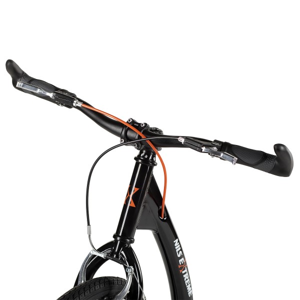 Самокат WHS261 Nils Extreme 26/20 дюймів, з надувними колесами, чорний