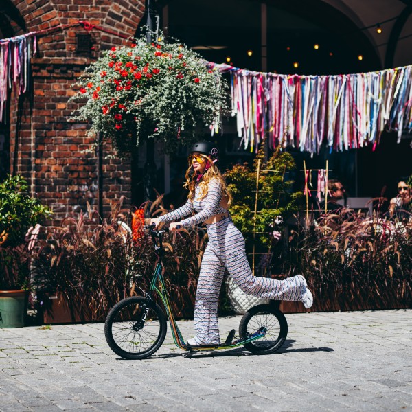 Самокат WH10212 Nils Extreme, 20/16 дюймів, з надувними колесами, різнобарвний