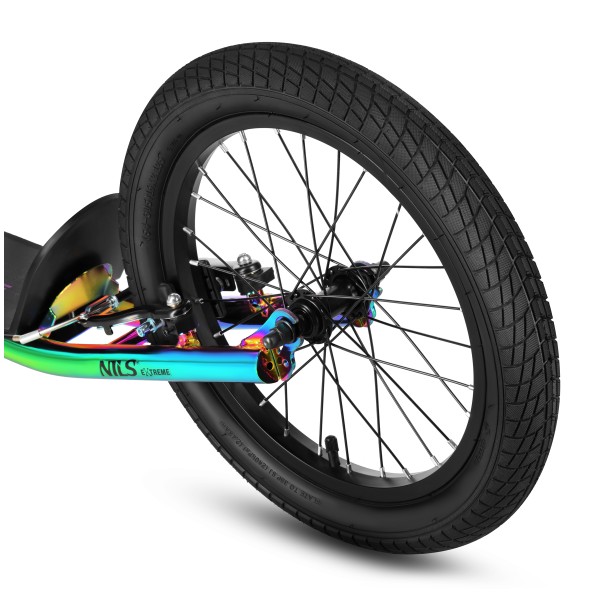 Самокат WH10212 Nils Extreme, 20/16 дюймів, з надувними колесами, різнобарвний