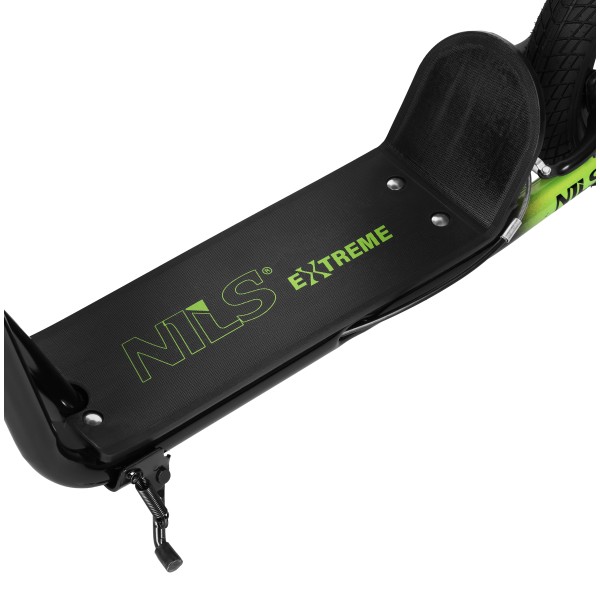 Самокат WH10201 Nils Extreme, 16/12 дюймів, з надувними колесами, чорно-зелений